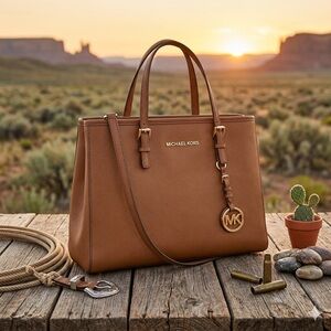 Michael Kors Tan Leather Satchel